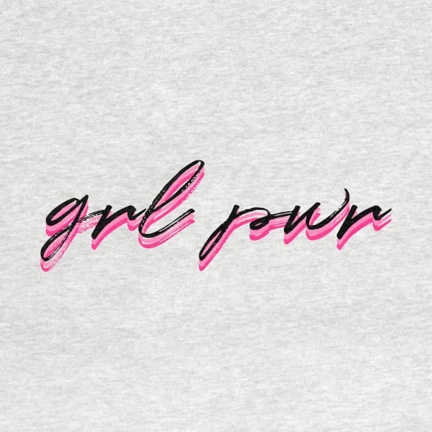 grl pwr hot pink by emilykroll